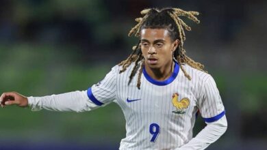 الفرنسي سايمون بوابري في مباراة النرويج بنصف نهائي كأس العالم للشباب تحت 20 سنة - 13 أكتوبر 2025