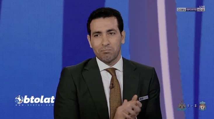 أبو تريكة يصفق لمهاجم ليفربول فيرمينو بعد مستواه أمام نيوكاسل (صور: beIN Sports)