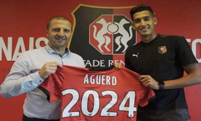 المغربي نايف أكرد يسجل في أول مباراة مع رين بعد انضمامه بـ48 ساعة