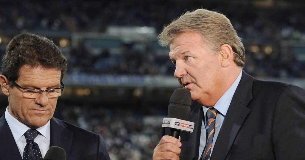 جون توشاك يحلل المباريات مع قناة سكاي سبورتس في حضور فابيو كابيلو